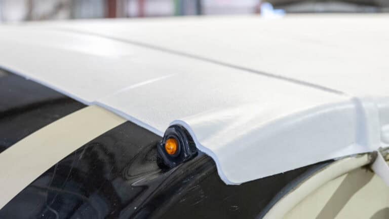 freshly flexarmor coated rv roof