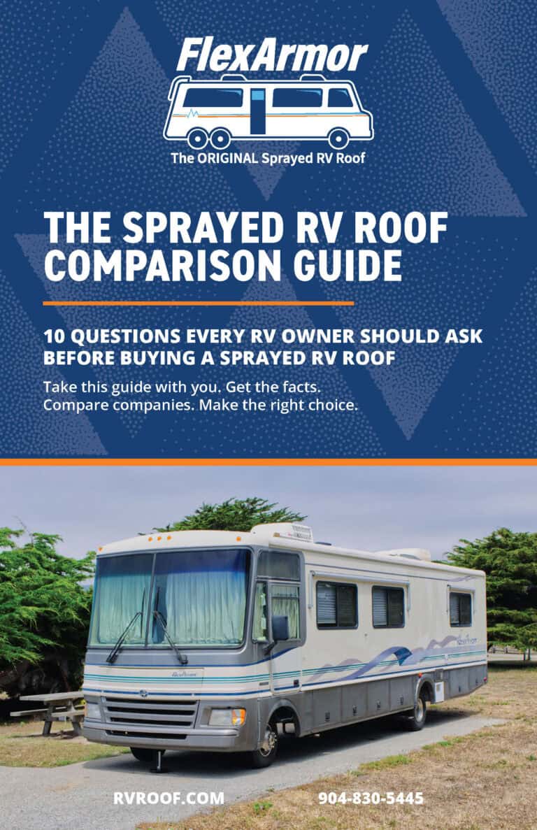 The Sprayed RV Roof Comparison Guide cover
