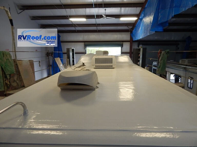 after of a roof being repaired