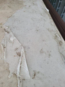 rv roof with failed diy product