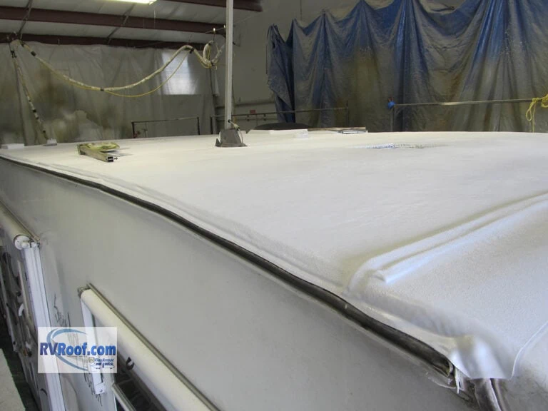 rv undergoing repairs